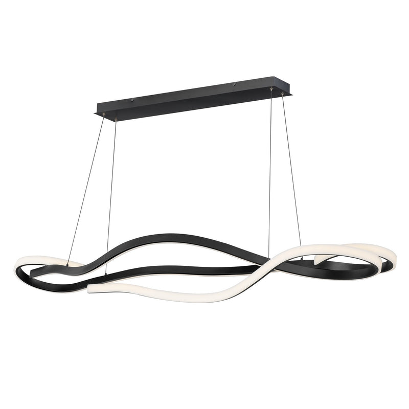 ET2 E30666-BK LED Linear Pendant, Black