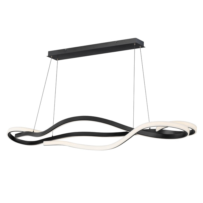 ET2 E30666-BK LED Linear Pendant, Black