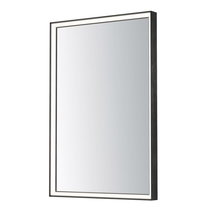 ET2 E42062-BBK LED Mirror, Brushed Black