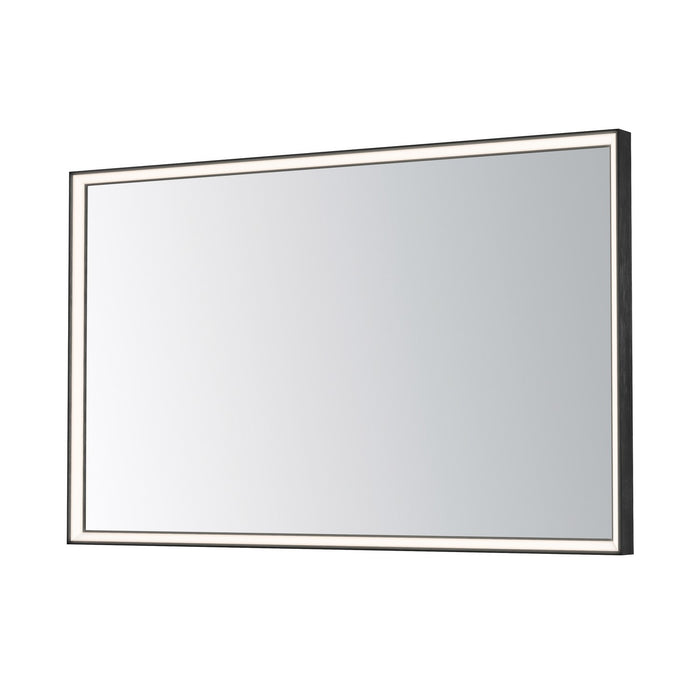 ET2 E42063-BBK LED Mirror, Brushed Black