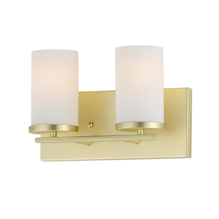 Maxim 10282SWSBR Two Light Bath Vanity, Satin Brass