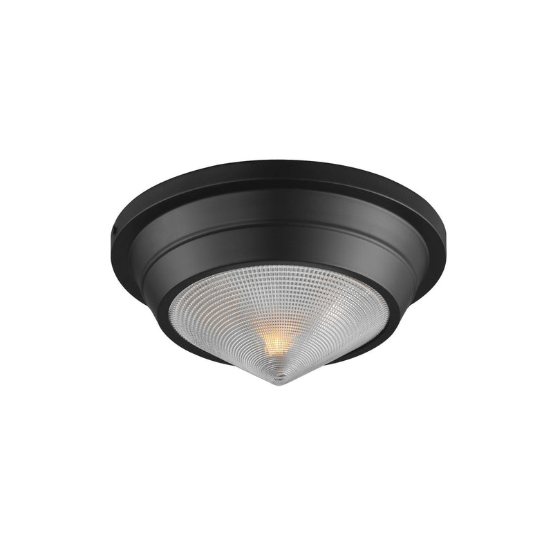 Maxim 10390PRBK One Light Flush Mount, Black