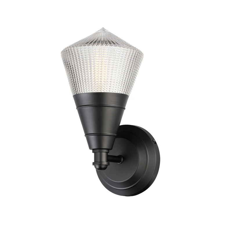 Maxim 10391PRBK One Light Wall Sconce, Black