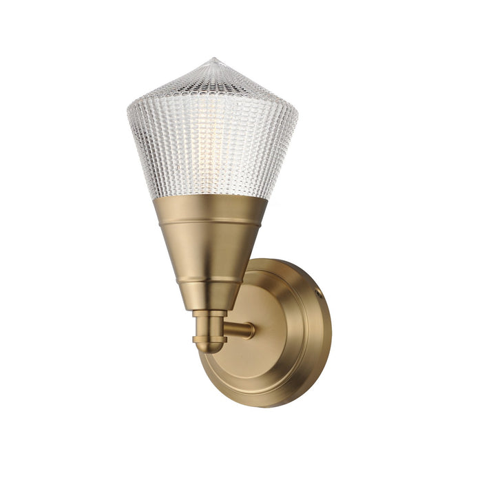 Maxim 10391PRNAB One Light Wall Sconce, Natural Aged Brass