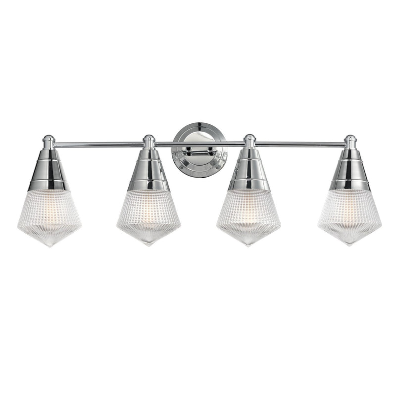 Maxim 10394PRPC Four Light Bath Vanity, Polished Chrome