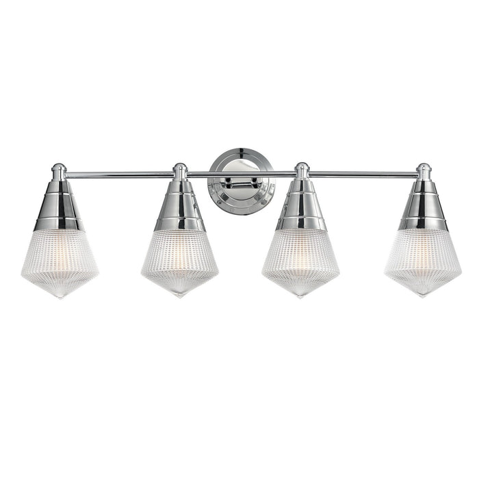Maxim 10394PRPC Four Light Bath Vanity, Polished Chrome