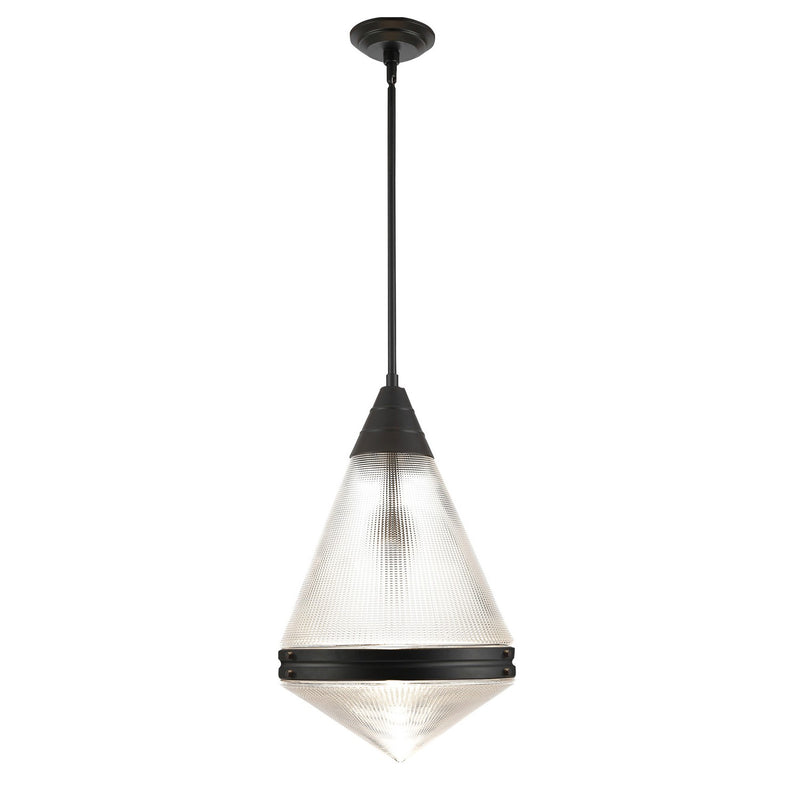 Maxim 10395PRBK One Light Pendant, Black