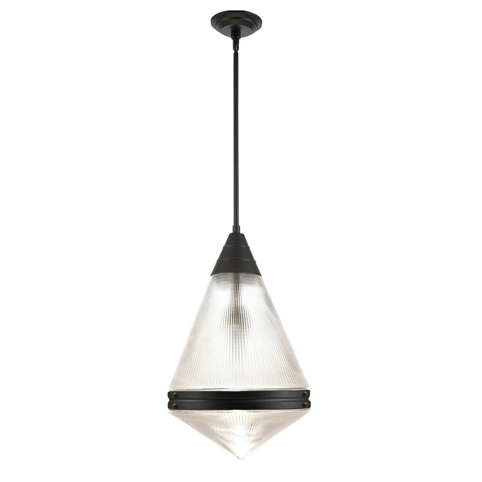 Maxim 10395PRBK One Light Pendant, Black