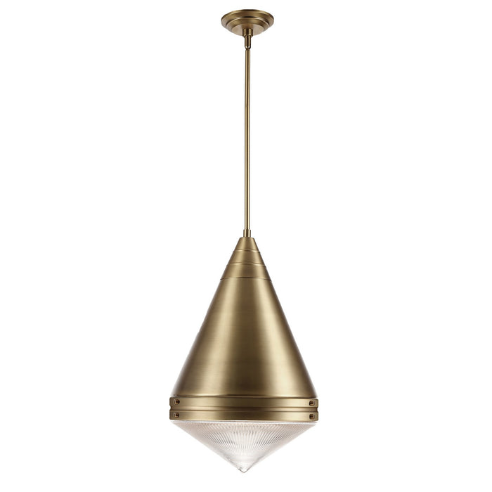 Maxim 10396PRNAB One Light Pendant, Natural Aged Brass