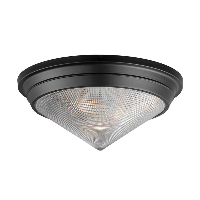 Maxim 10399PRBK Three Light Flush Mount, Black