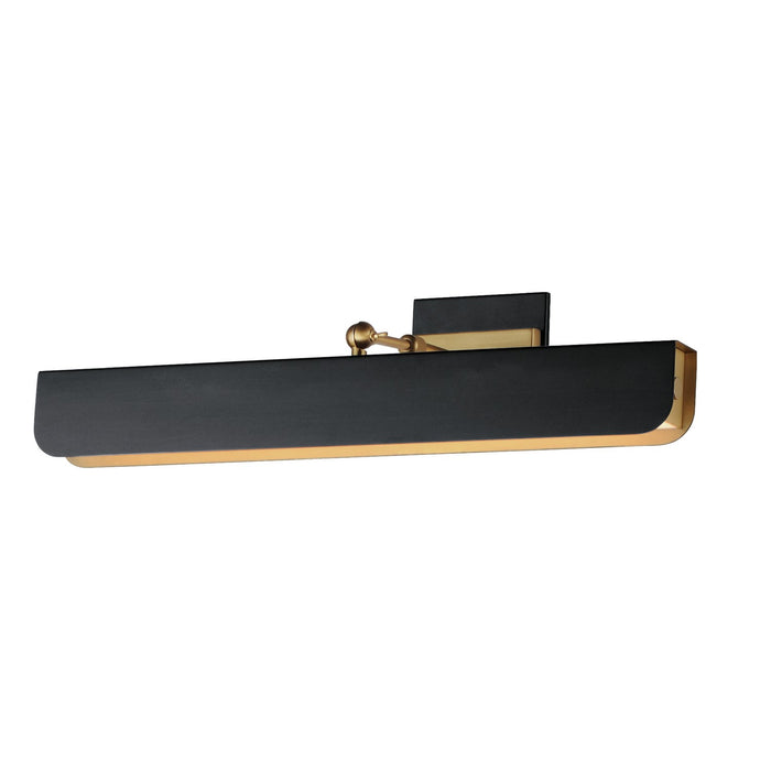 Maxim 10712WTBKNAB LED Wall Sconce, Black / Natural Aged Brass