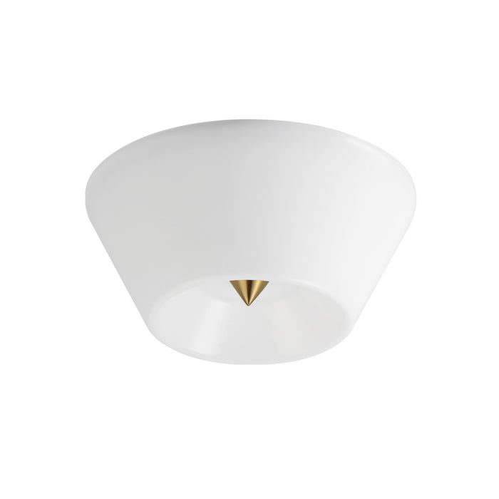 Maxim 11150WTNAB LED Flush Mount, Natural Aged Brass