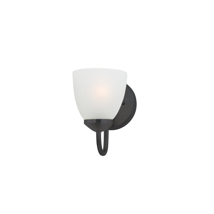 Maxim 11381FTBK One Light Bath Vanity, Black