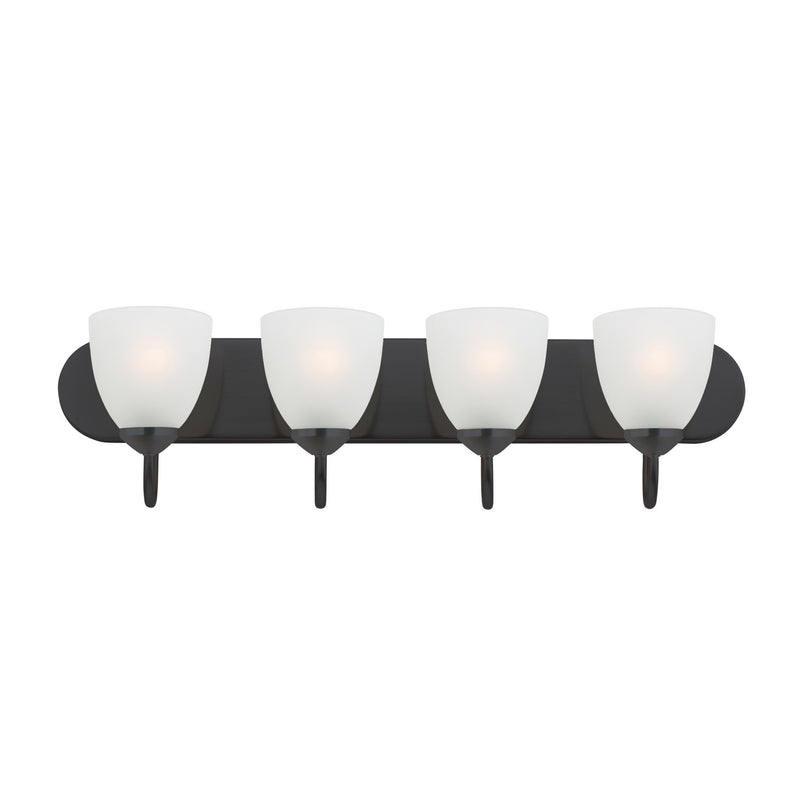 Maxim 11384FTBK Four Light Bath Vanity, Black