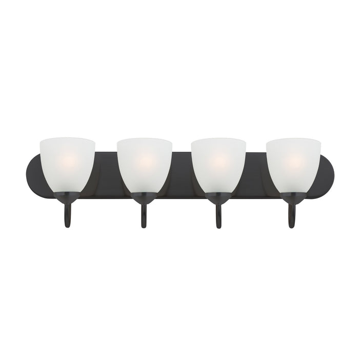Maxim 11384FTBK Four Light Bath Vanity, Black