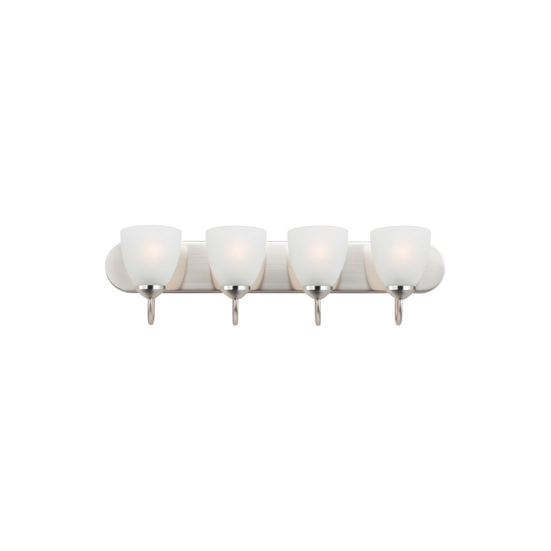 Maxim 11384FTPC Four Light Bath Vanity, Polished Chrome