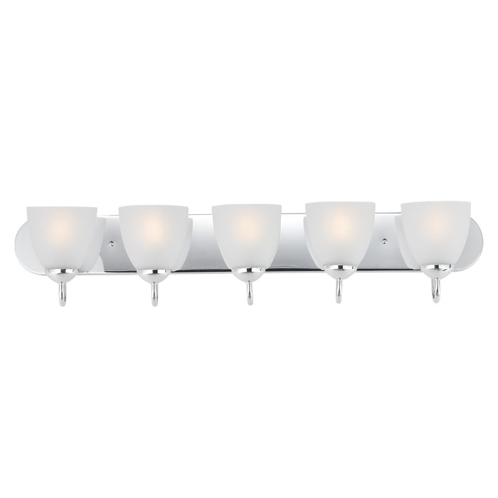 Maxim 11385FTPC Five Light Bath Vanity, Polished Chrome