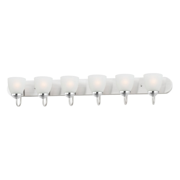 Maxim 11386FTPC Six Light Bath Vanity, Polished Chrome