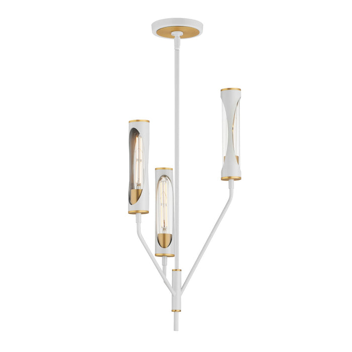 Maxim 16173CLLFGNAB LED Pendant, Light French Gray / Natural Aged Brass