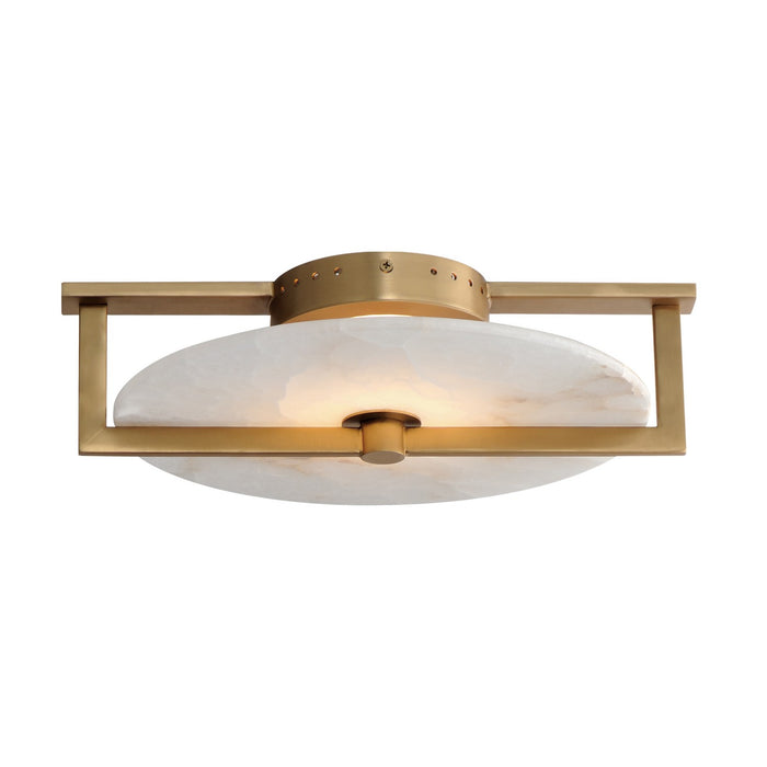 Maxim 18200WANAB LED Wall Sconce/Flush Mount, Natural Aged Brass