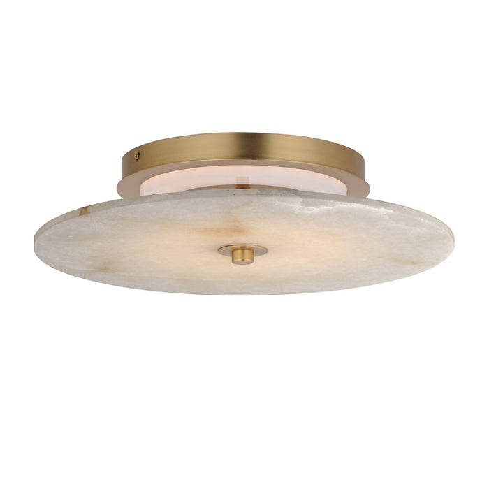 Maxim 18202WANAB LED Wall Sconce/Flush Mount, Natural Aged Brass