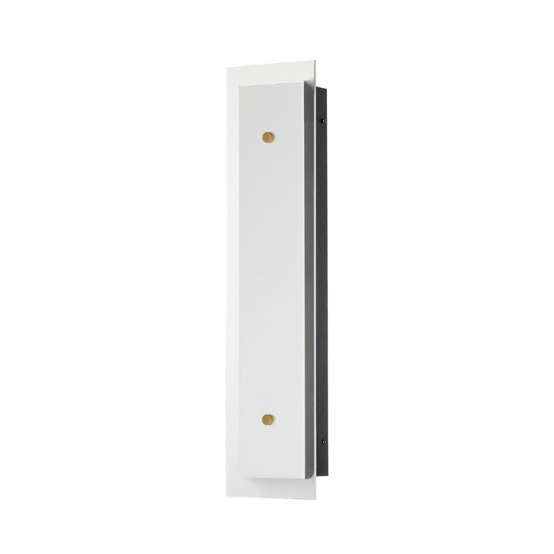 Maxim 21192CRBKNAB LED Wall Sconce, Black / Natural Aged Brass