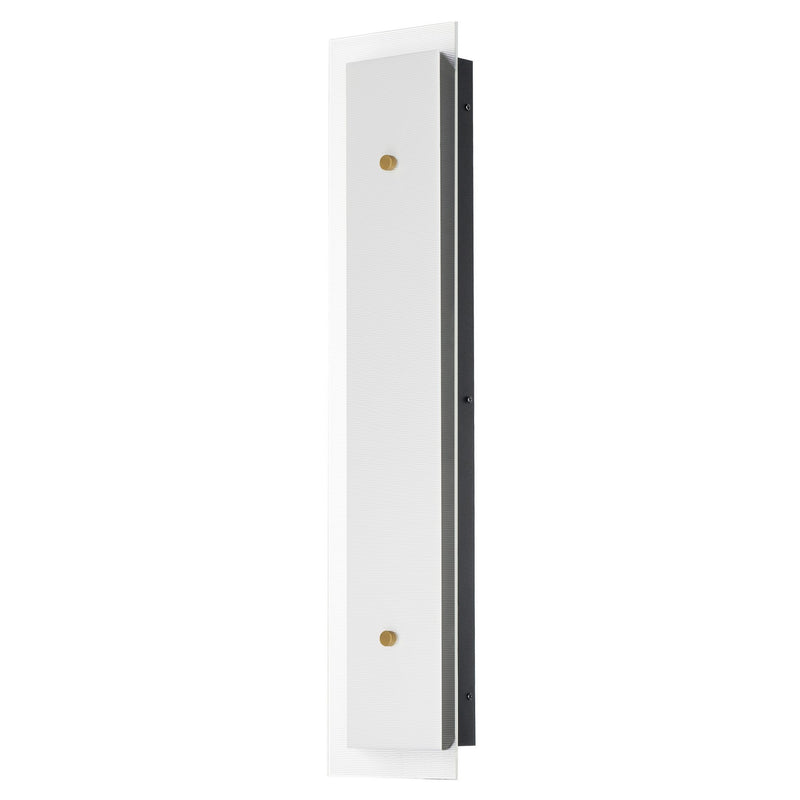 Maxim 21193CRBKNAB LED Wall Sconce, Black / Natural Aged Brass