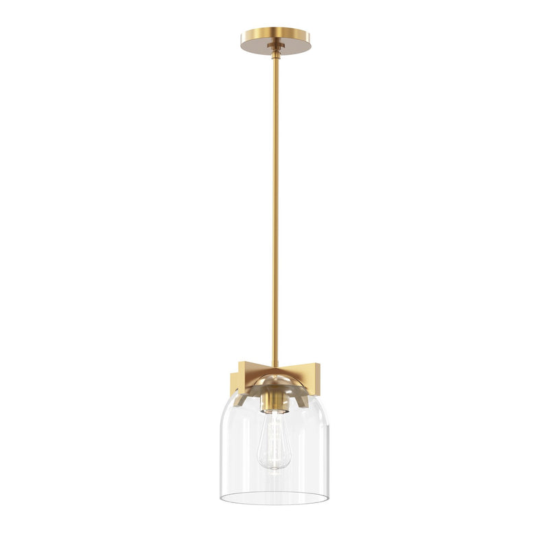 Maxim 21230CLNAB One Light Pendant, Natural Aged Brass