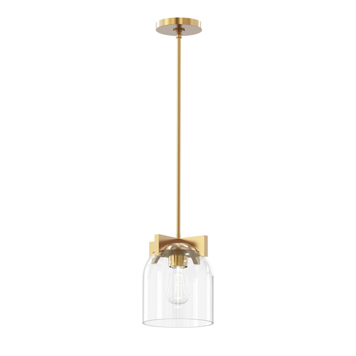 Maxim 21230CLNAB One Light Pendant, Natural Aged Brass