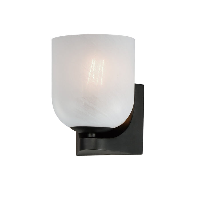 Maxim 21231MRBK One Light Bath Vanity, Black