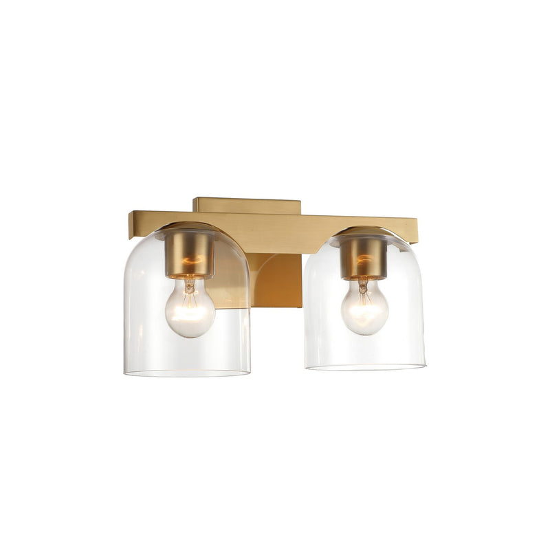 Maxim 21232CLNAB Two Light Wall Sconce, Natural Aged Brass
