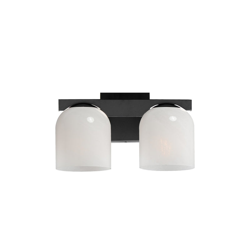 Maxim 21232MRBK Two Light Bath Vanity, Black