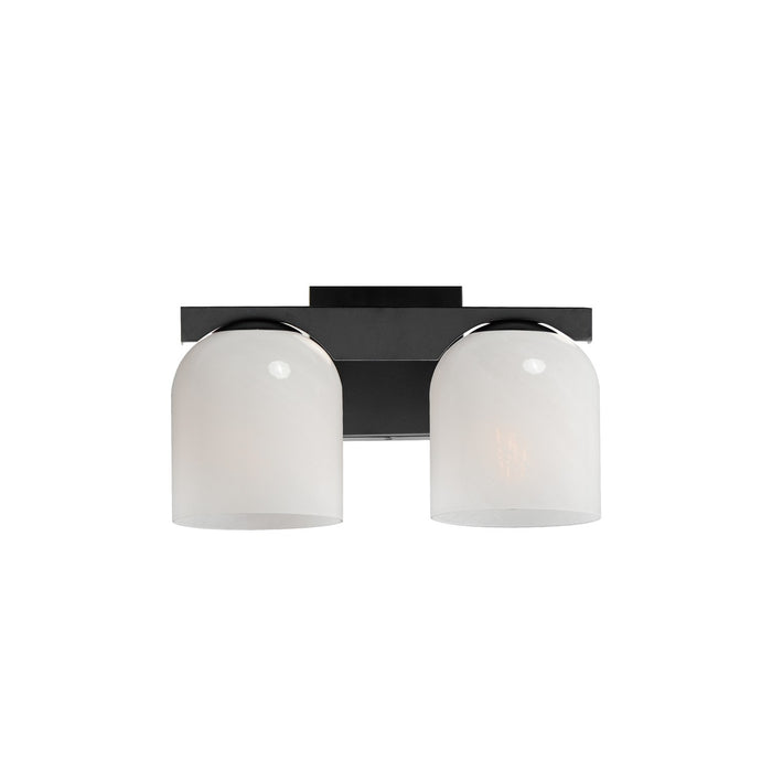 Maxim 21232MRBK Two Light Bath Vanity, Black