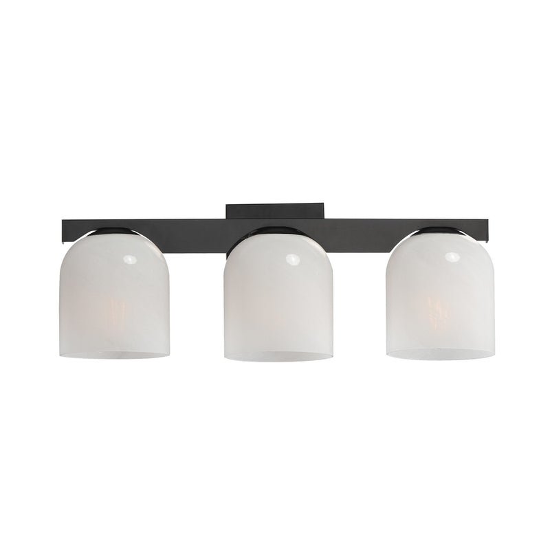 Maxim 21233MRBK Three Light Bath Vanity, Black