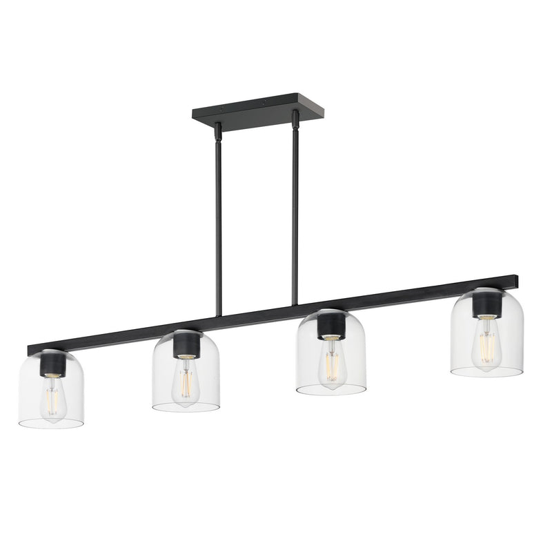 Maxim 21236CLBK Four Light Linear Pendant, Black