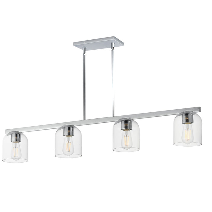 Maxim 21236CLPC Four Light Linear Pendant, Polished Chrome