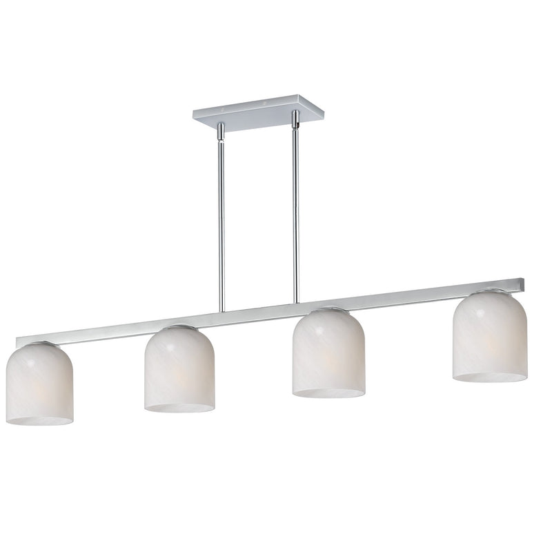 Maxim 21236MRPC Four Light Linear Pendant, Polished Chrome