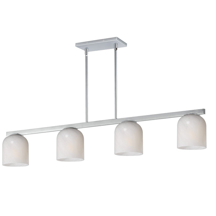 Maxim 21236MRPC Four Light Linear Pendant, Polished Chrome