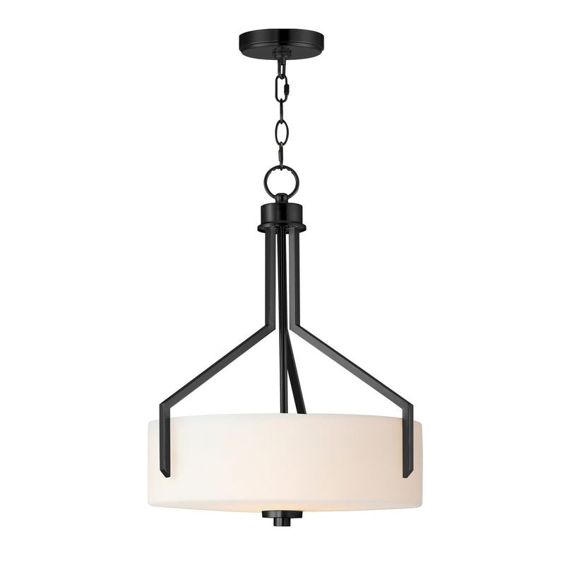 Maxim 21287SWBK Three Light Pendant, Black