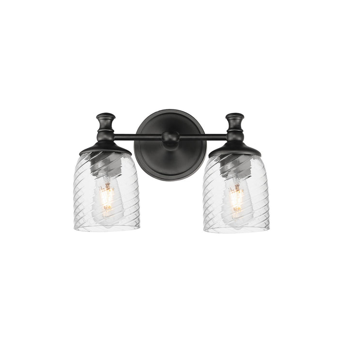 Maxim 21352CRBK Two Light Wall Sconce, Black