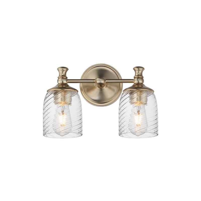 Maxim 21352CRSCH Two Light Wall Sconce, Satin Champagne