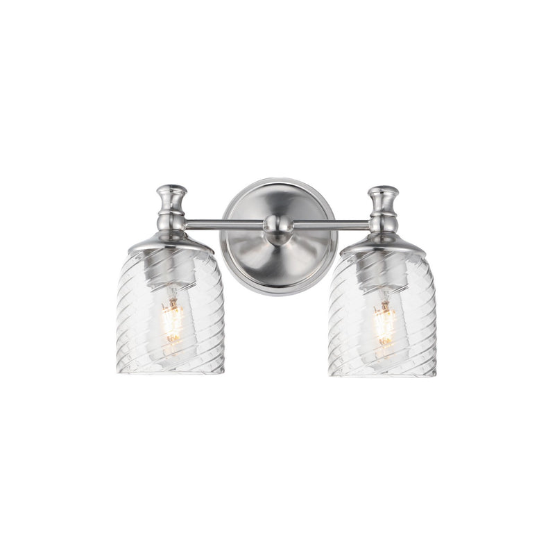 Maxim 21352CRSN Two Light Wall Sconce, Satin Nickel