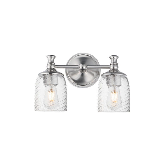 Maxim 21352CRSN Two Light Wall Sconce, Satin Nickel