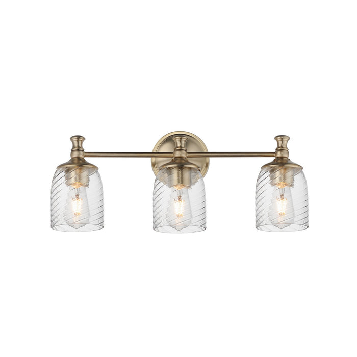Maxim 21353CRSCH Three Light Bath Vanity, Satin Champagne