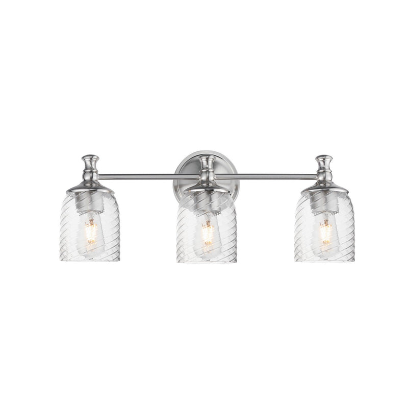 Maxim 21353CRSN Three Light Bath Vanity, Satin Nickel
