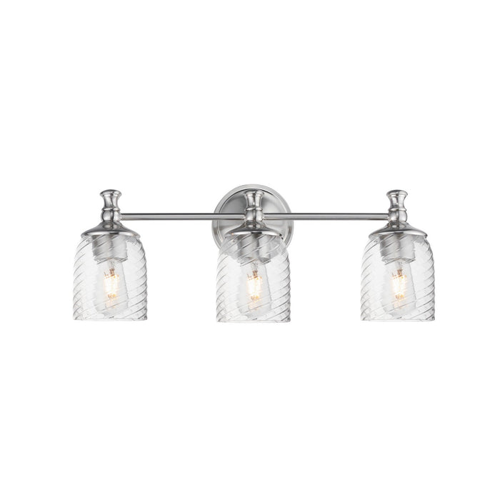 Maxim 21353CRSN Three Light Bath Vanity, Satin Nickel