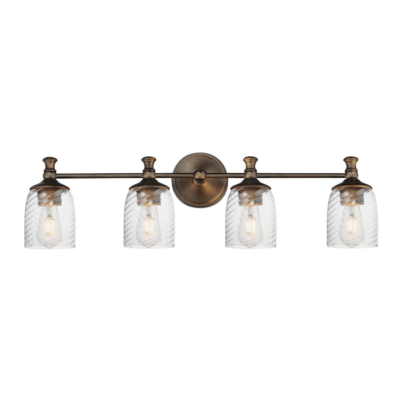 Maxim 21354CRANB Four Light Bath Vanity, Antique Bronze