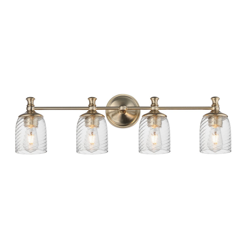 Maxim 21354CRSCH Four Light Bath Vanity, Satin Champagne