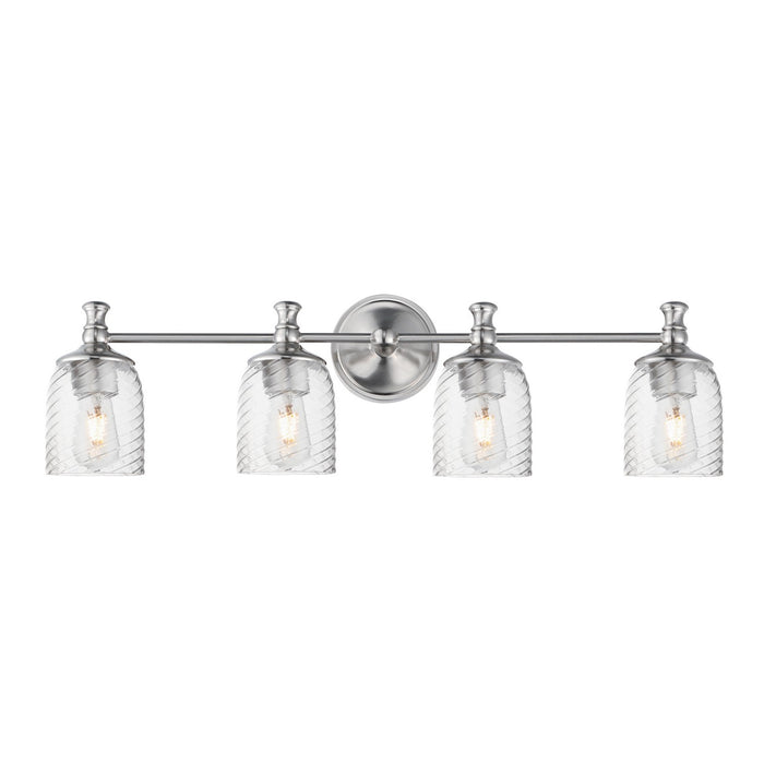 Maxim 21354CRSN Four Light Bath Vanity, Satin Nickel