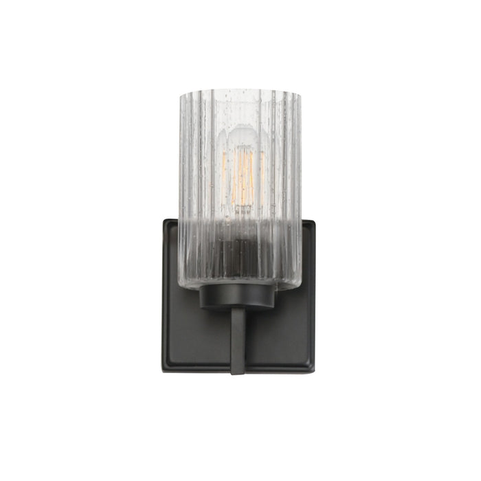 Maxim 21371CRBK One Light Wall Sconce, Black